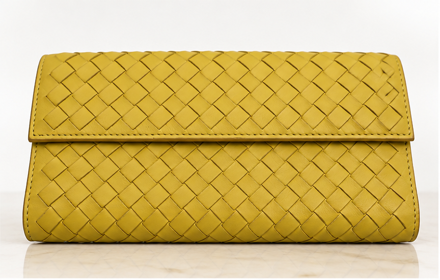 Bottega Veneta Intrecciato Flap Continental Wallet