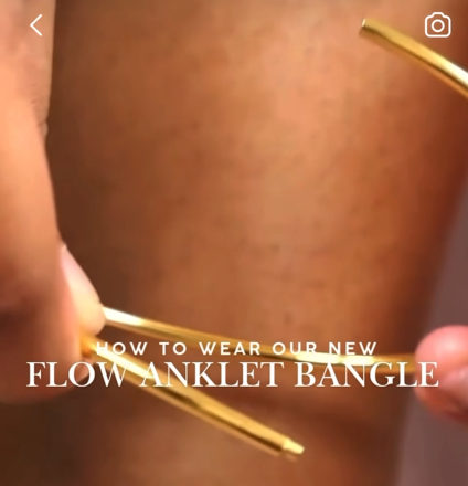 Lani Anklet Bangle - 18k or Silver Plated